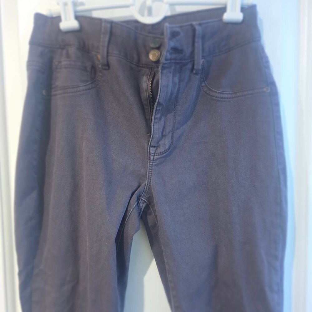 Dark purple skinny jeans